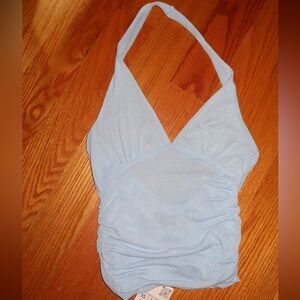 Beautiful light blue Zara halter top never worn new with tags XS